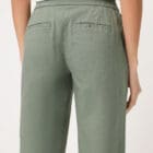 Olsen Lisa Straight Linen Trousers - Neo Safari