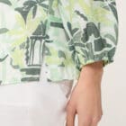 Olsen Blouse With All-Over Design And Tunic Neckline - Neo Safari
