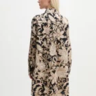 Relaxed shirt dress made from papertouch poplin with