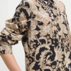 Relaxed shirt dress made from papertouch poplin with