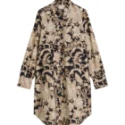 Relaxed shirt dress made from papertouch poplin with