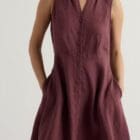 Seasalt Carved Wood Linen Sleeveless Dress