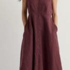 Seasalt Carved Wood Linen Sleeveless Dress