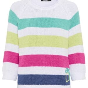 Olsen Henny Women's Sweater with Colorful Stripes – Ciao Amore