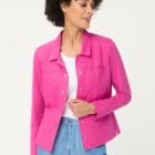 Olsen Eva Jersey – Ciao Amore Women's Pink Cotton and Linen Sweatshirt