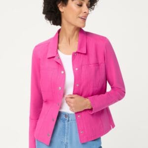 Olsen Eva Jersey – Ciao Amore Women's Pink Cotton and Linen Sweatshirt
